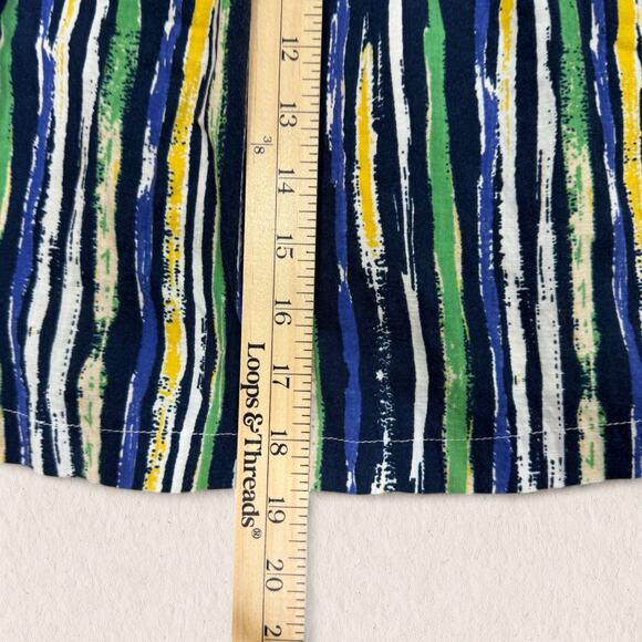 Anthropologie Porridge Striped Mini Skirt Size 6 Contrast Waistband Artsy Boho - Picture 8 of 8